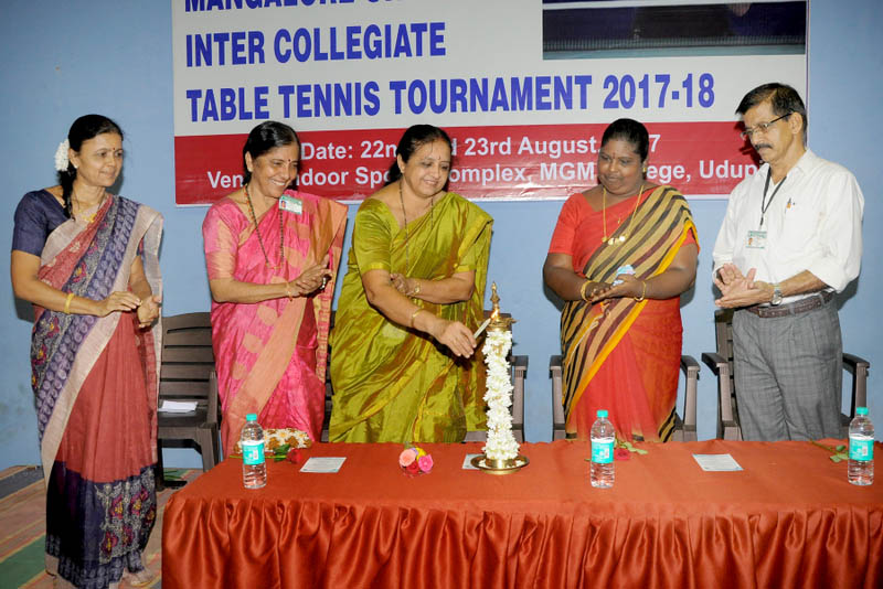 ಉಡುಪಿ: ವಿ.ವಿ. ಮಟ್ಟದ ಟಿಟಿ ಪಂದ್ಯಾಟ ಉದ್ಘಾಟನೆ